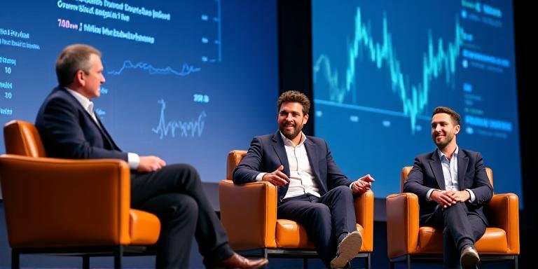 Financial experts on a panel discussion